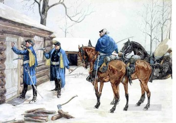 インディアナ カウボーイ Painting - 脱走兵のカウボーイ フレデリック・レミントンを逮捕